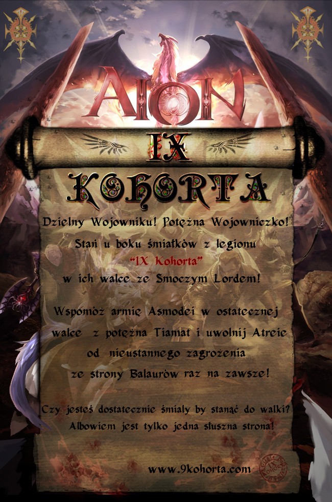 Sekcja Aion IX Kohorty rekrutuje!