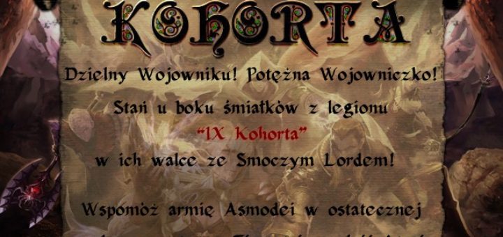 Sekcja Aion IX Kohorty rekrutuje!